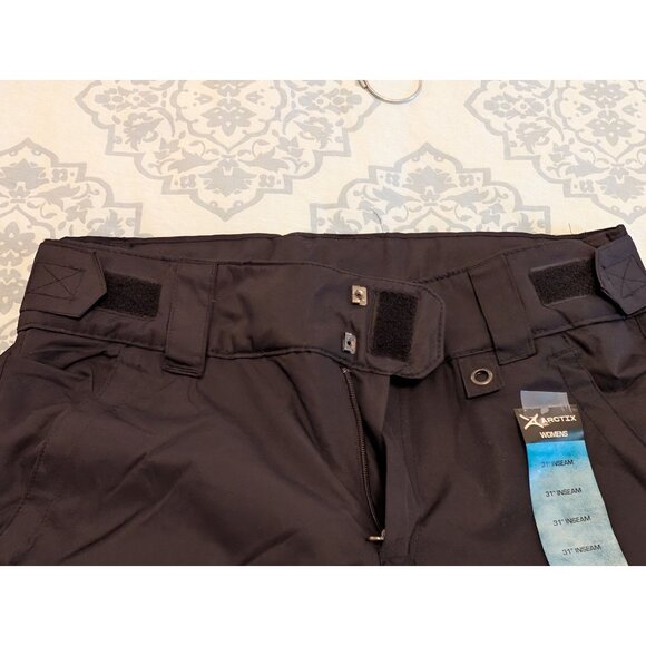 Arctix Womens Insulated Snow Pants Black Adj. Waist Cold Weather Wear Med. 31" L - Picture 7 of 10